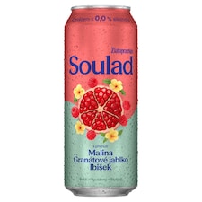 Zlatopramen Soulad 0.0 % Malina, Granátové jablko a Ibišek 0,5l