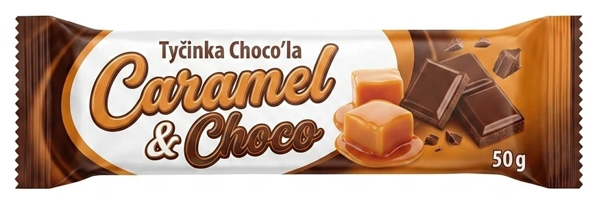 Tyčinka Choco'la Caramel & Choco