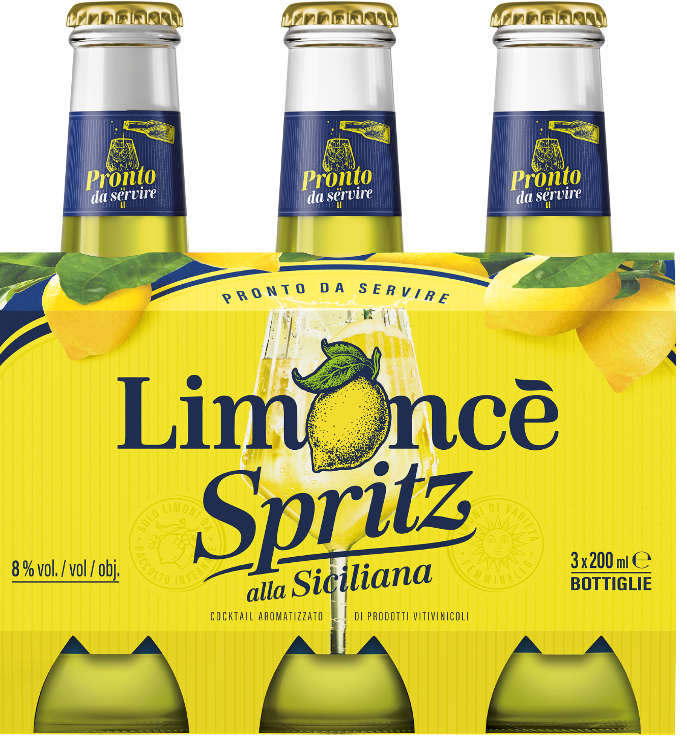 Limoncé Spritz 3×200 ml 8 % obj.