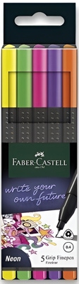 Faber-Castell Grip Neon Popisovače, 0,4 mm