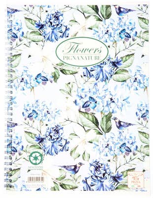 Pigna Blok spirálový linkovaný  A4 motiv Flowers