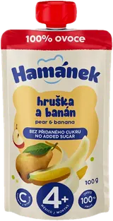 Hamánek Hruška a banán ovocná kapsička