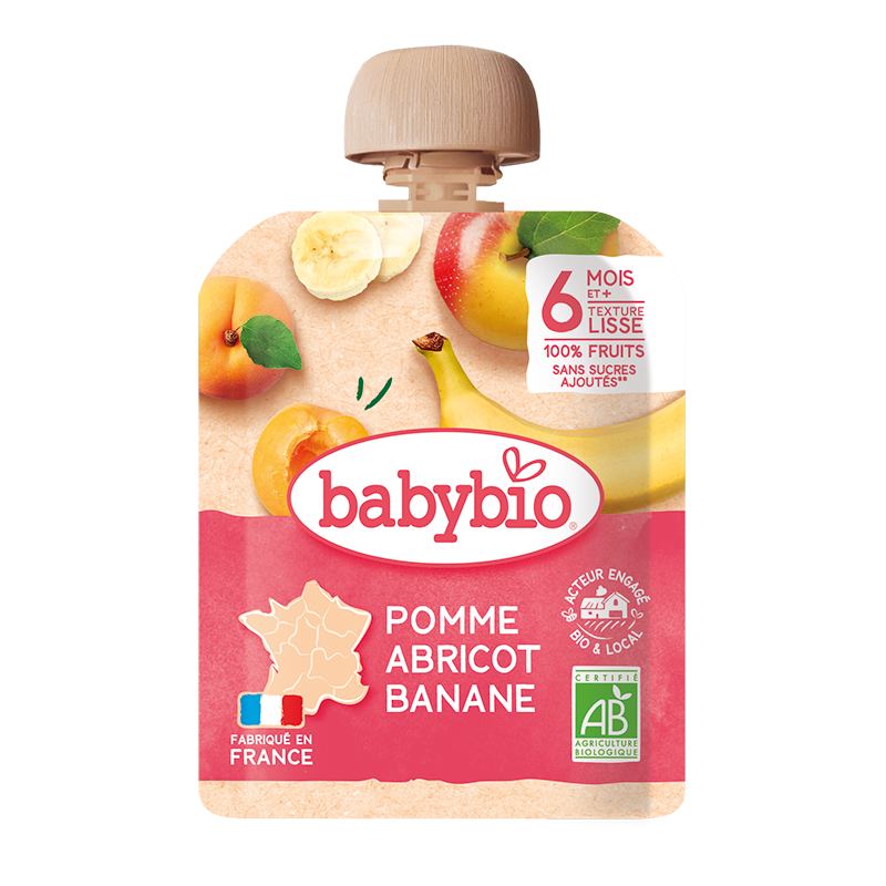 Babybio BIO Kapsička jablko meruňka banán
