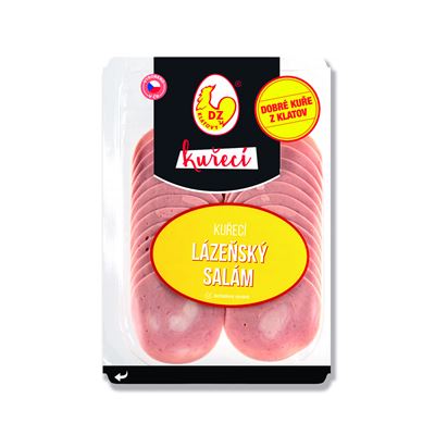 DZ KLATOVY Kuřecí lázeňský salám plátky chlaz. 100 g