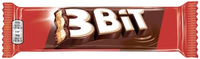 3Bit čokoládová tyčinka se sušenkou v mléčné čokoládě