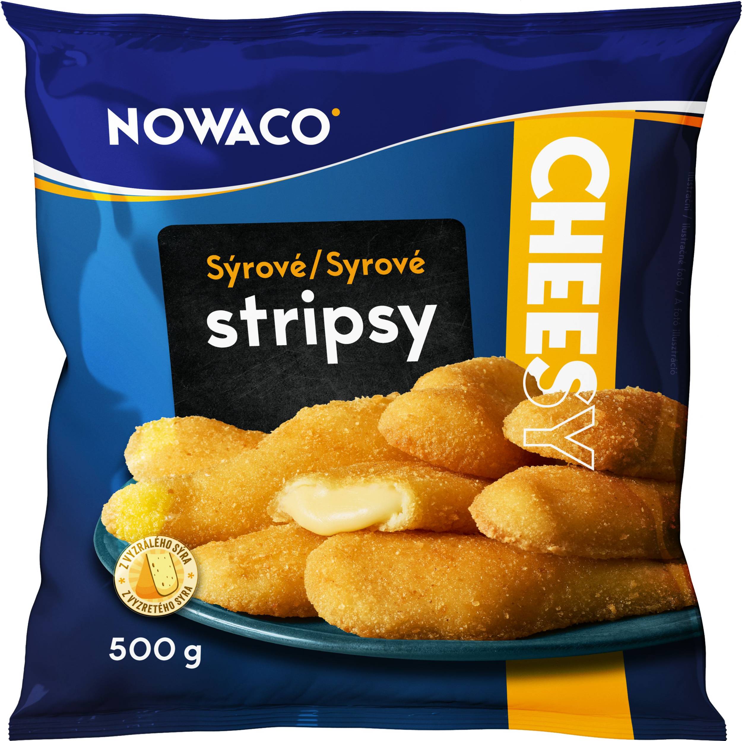 Nowaco Sýrové stripsy  mražené 500g