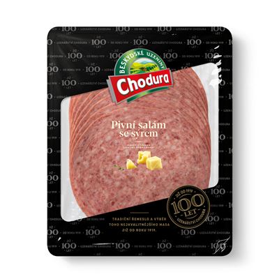 Chodura Pivní salám se sýrem chlaz. 100 g