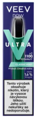 VEEV Jednorázová  e-cigareta NOW ULTRA Classic Mint 18mg