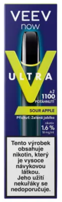 VEEV Jednorázová  e-cigareta NOW ULTRA Sour Apple 18mg