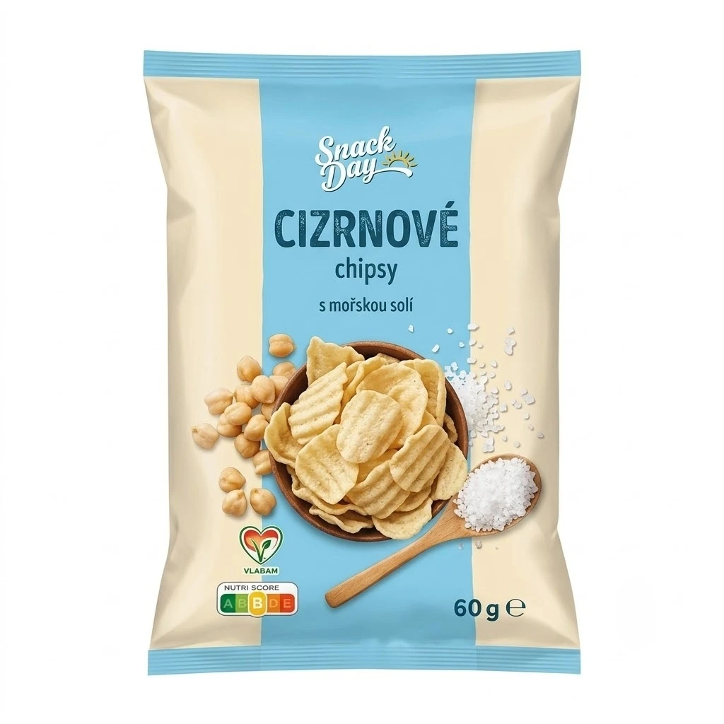 SNACK DAY Čočkové/Cizrnové chipsy