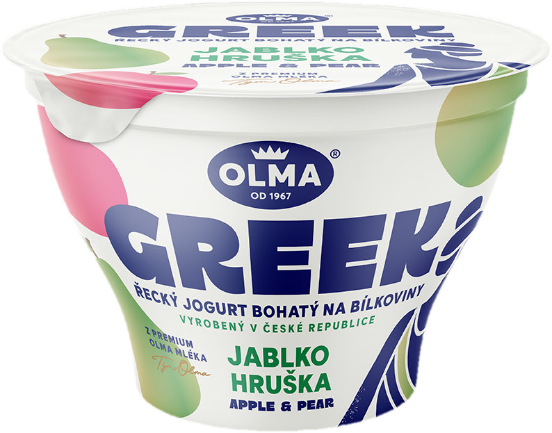 Olma GREEK Řecký jogurt jablko/hruška