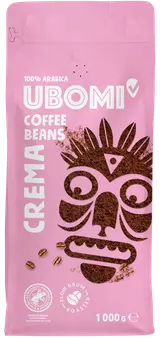 Ubomi Caffe Crema 100% Arabica zrnková káva