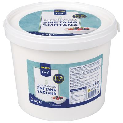 METRO Chef Zakysaná smetana 14 % chlaz. 3 kg