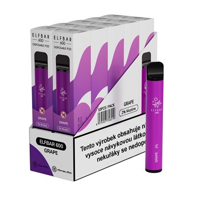 ELF BAR Grape kolek U 10 ks