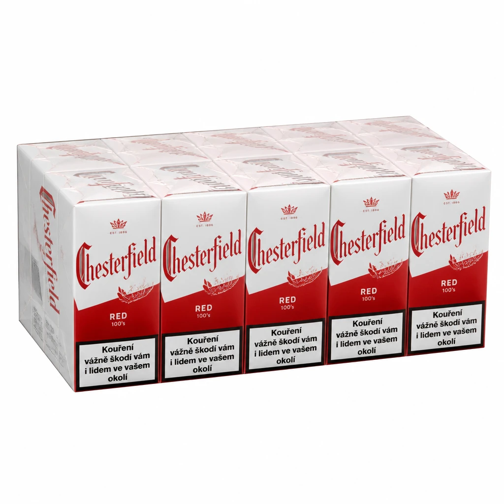 Chesterfield Red regular size tvrdé bal. 10 krab. 20 ks kolek U 166 Kč VO cena