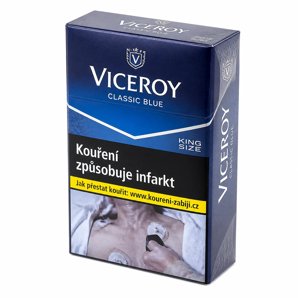 VICEROY Classic Blue king size tvrdé bal. 10 krab. 20 ks kolek U 166 Kč VO cena