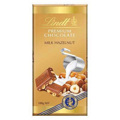 Lindt Gold Čokoláda lískové ořechy 100 g