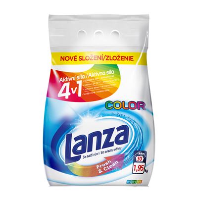 Lanza Fresh & Clean Color prací prášek (30 praní) 1,95 kg
