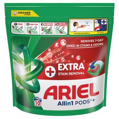 ARIEL Extra čištění kapsle na praní 10 ks