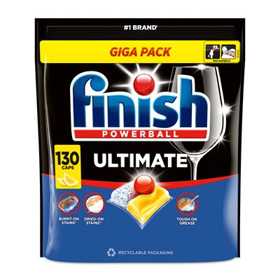 finish Ultimate Lemon kapsle do myčky 130 ks