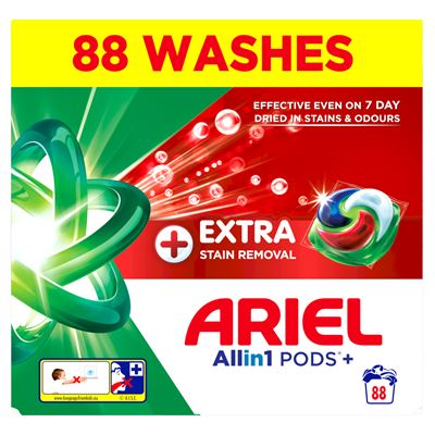 ARIEL Extra Clean kapsle na praní 88 ks