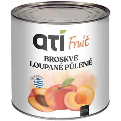 ATI FRUIT ati Broskve loupané půlené 2650 ml