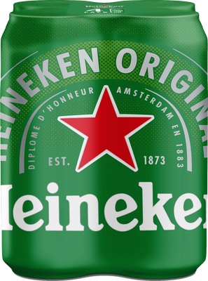 Heineken Světlý ležák, plech multipack 4x500 ml