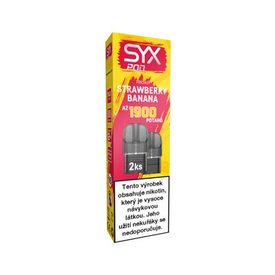 SYX Pod Banana/banán Strawberry/jahoda kolek R/U 5 ks