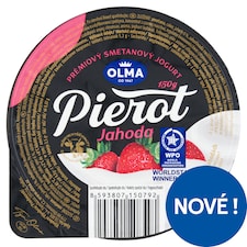 Olma Pierot Smetanový jogurt na jahodách 150g