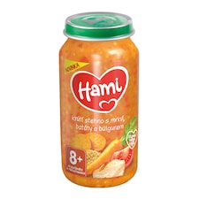 HAMI masozeleninový příkrm Krůtí stehno s mrkví, batáty a bulgurem 250g