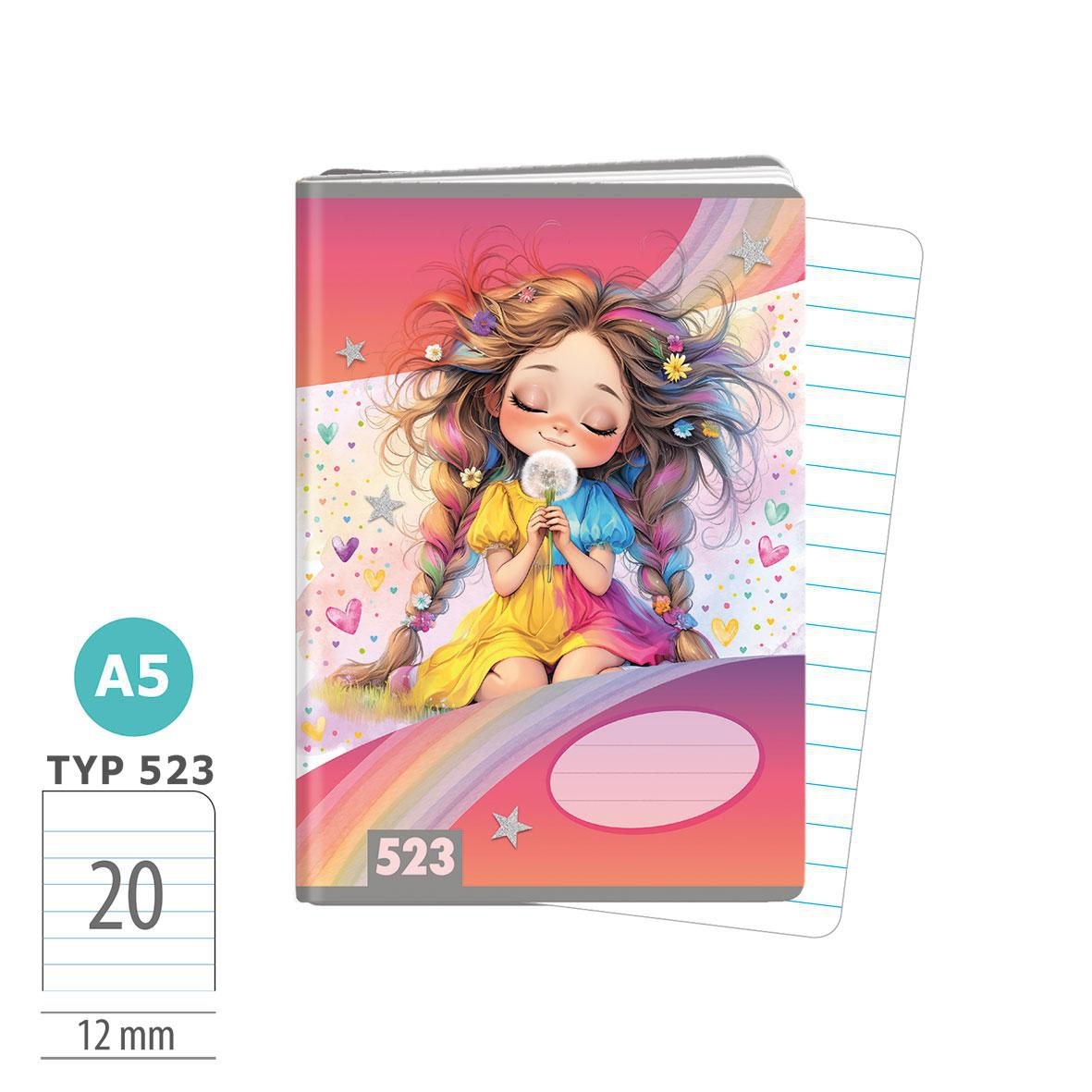 Argus 1593-0426 Sešit A5, 20 listů, TYP 523