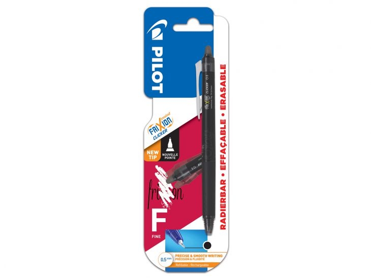 Pilot FriXion Point Clicker černý F 0,5mm