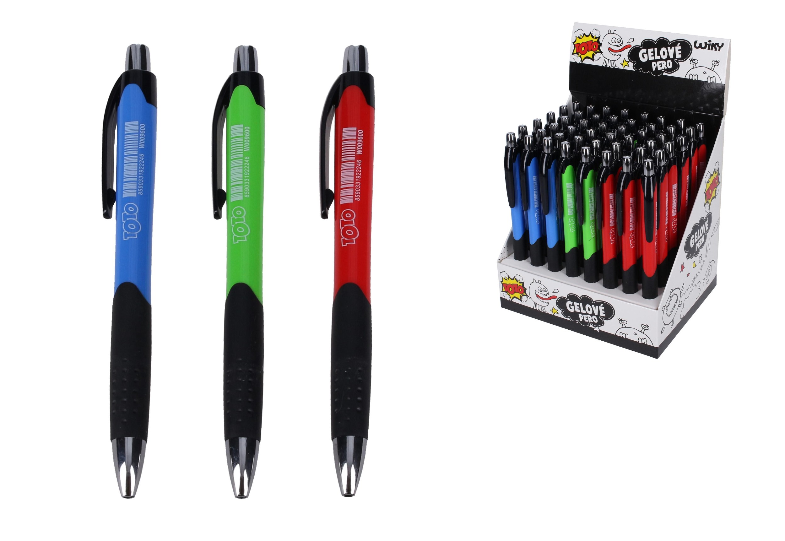 Wiky Gelové pero 0,7mm 48 ks, různé barvy