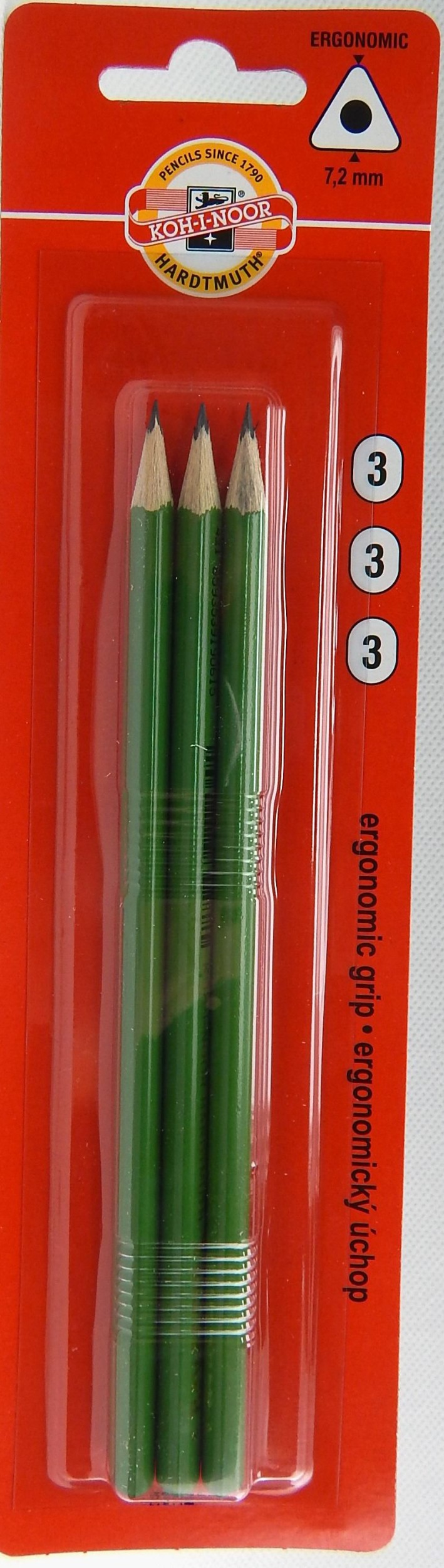 Koh-I-Noor Tužka grafitová trojhranná gradace č.3 TR7 1802/3