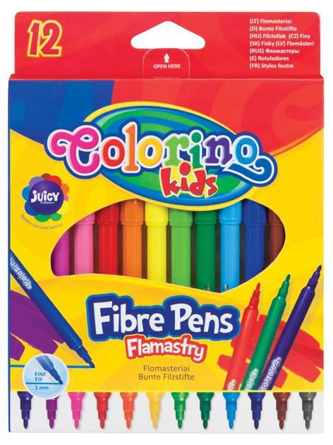 Colorino Fixy 12 barev tenký hrot