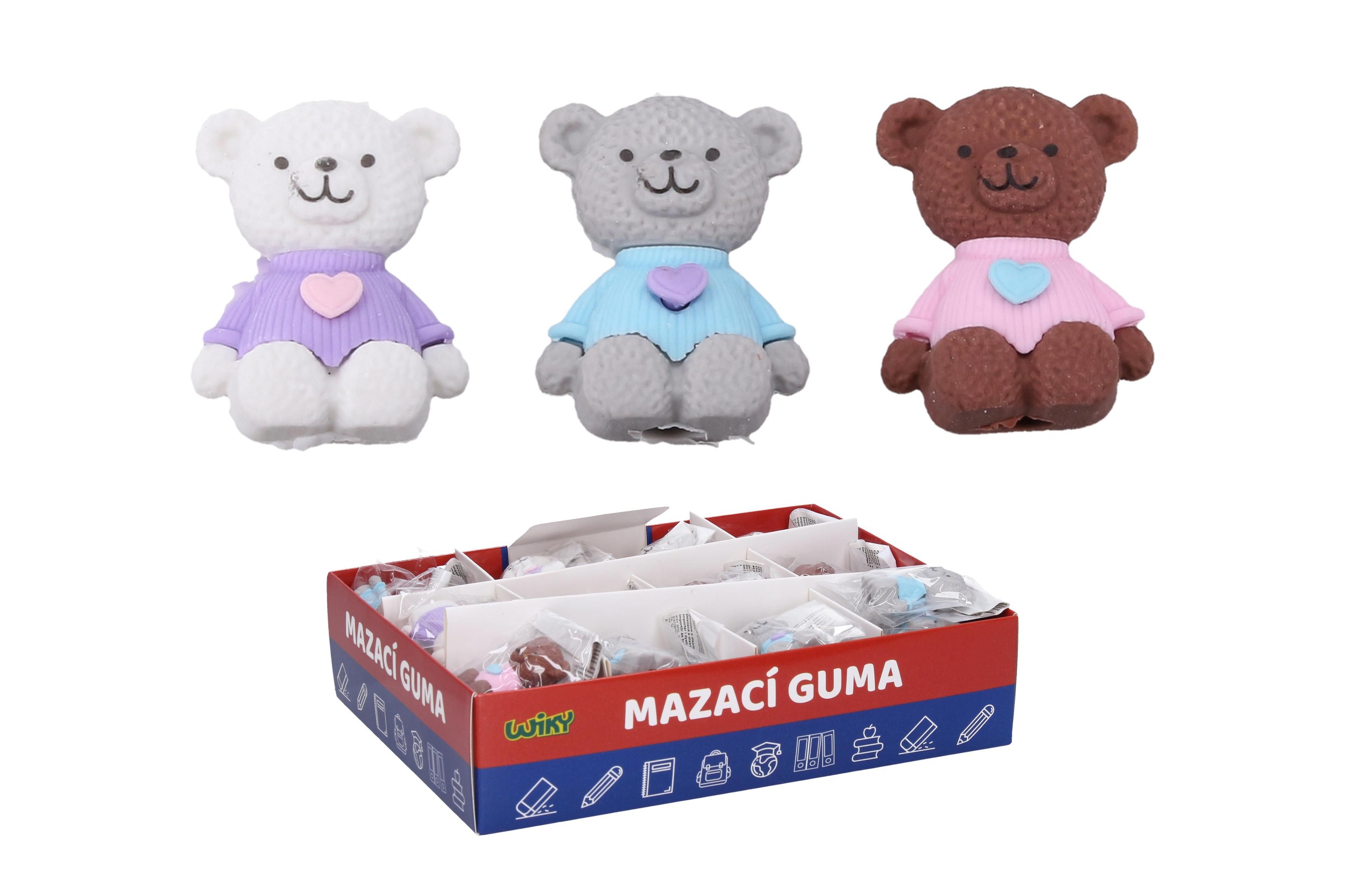 Wiky Guma mazací medvěd, různé barvy