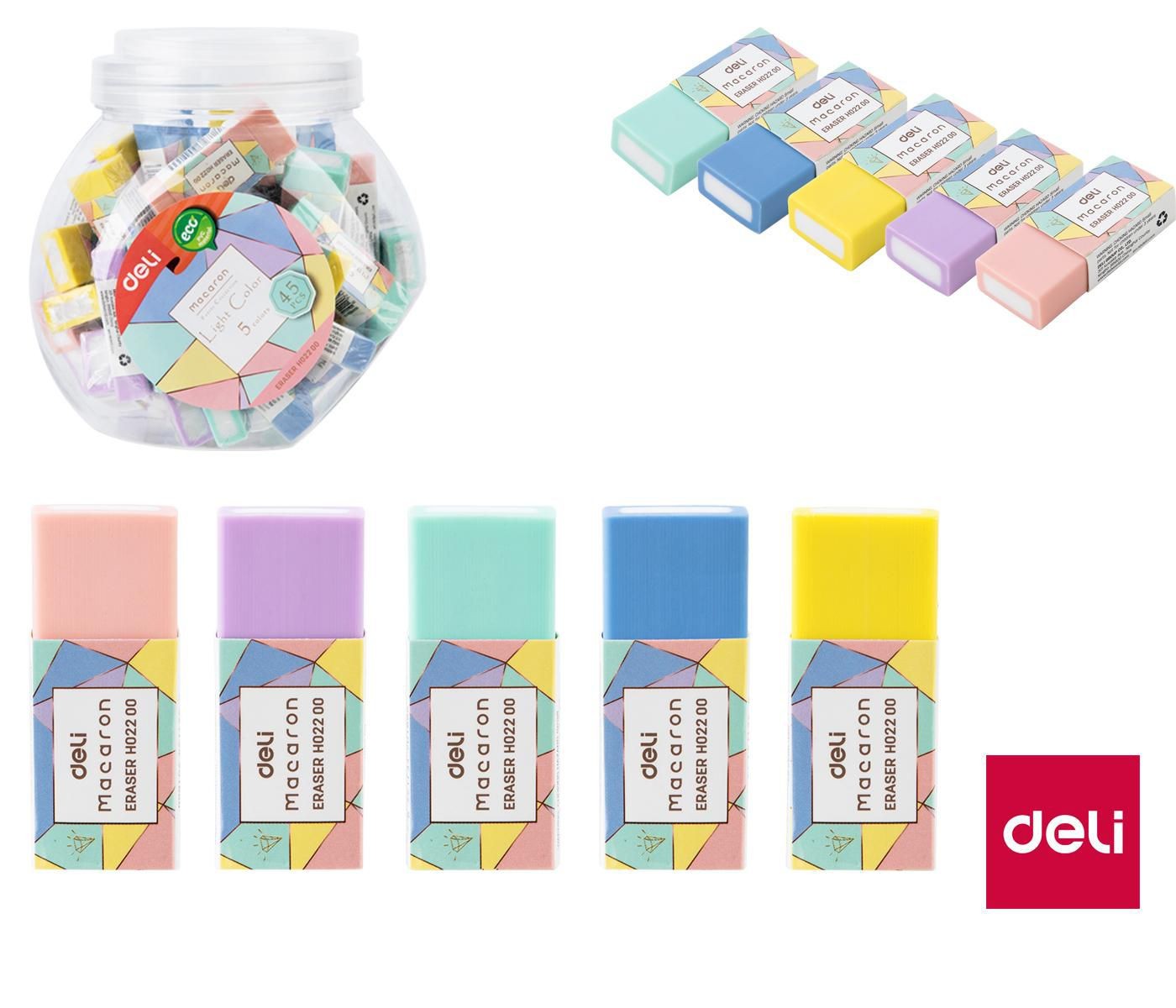 Deli Guma mazací macaron EH02200, různé barvy