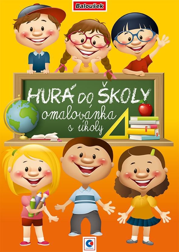 Baloušek - Omalovánka A4 - Hurá do školy