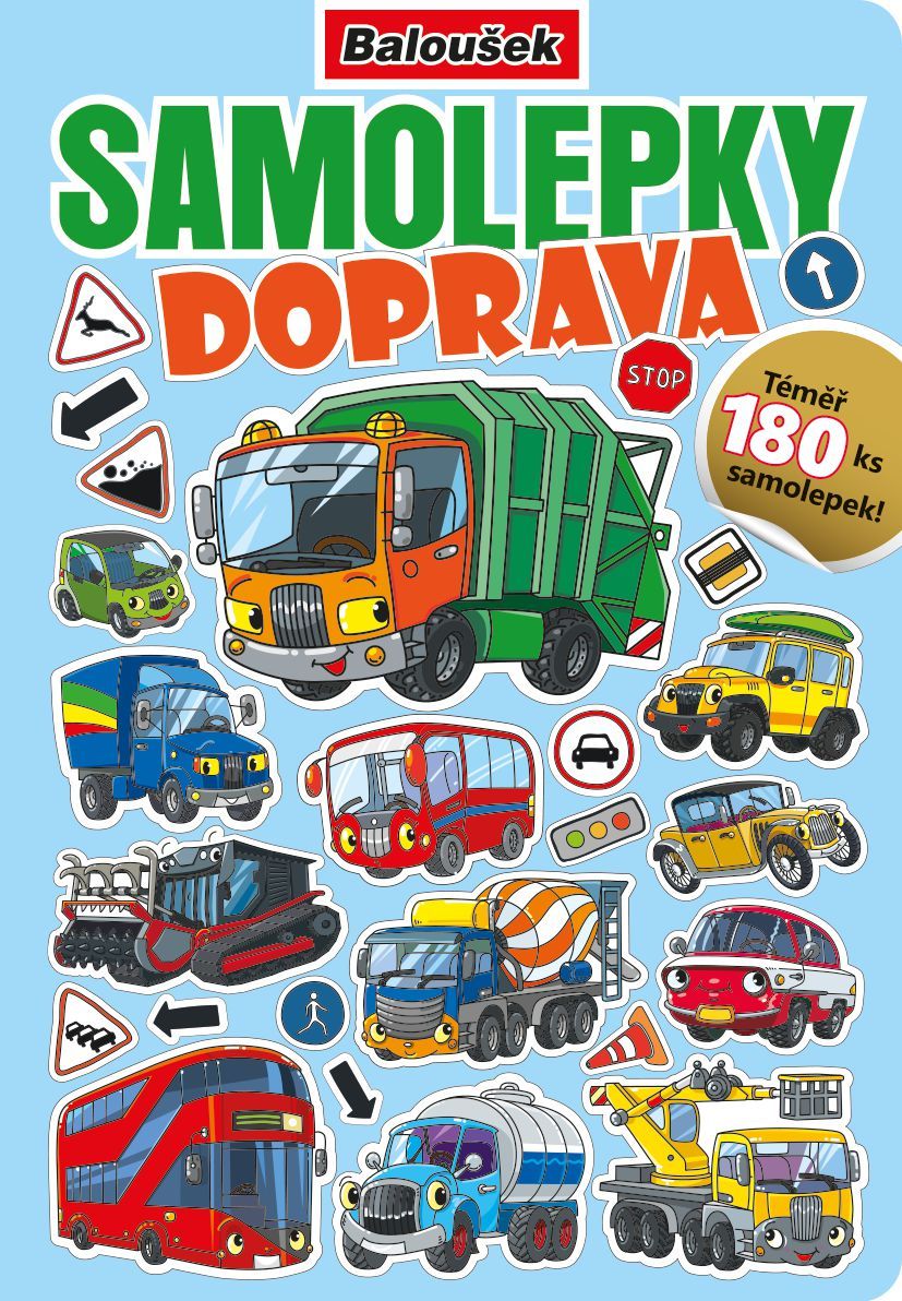 Baloušek - Samolepkový sešit - A5 - Doprava