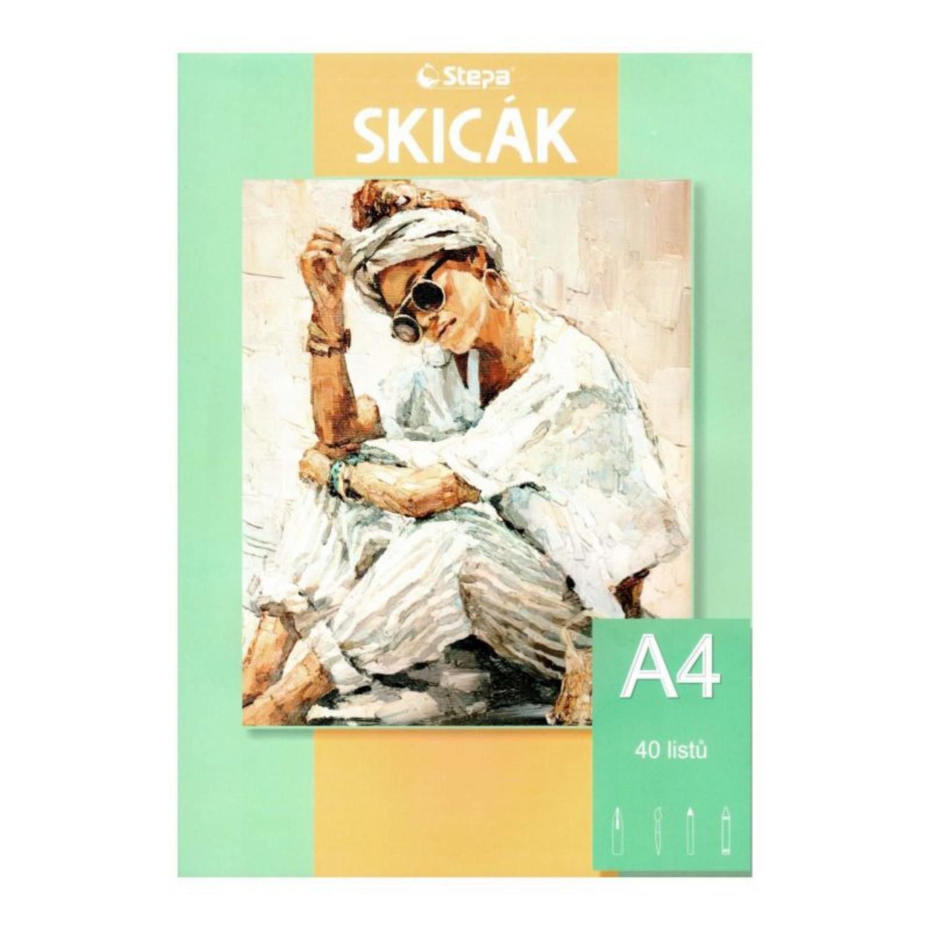 Stepa Skicák A4 - 180g, 40 listů