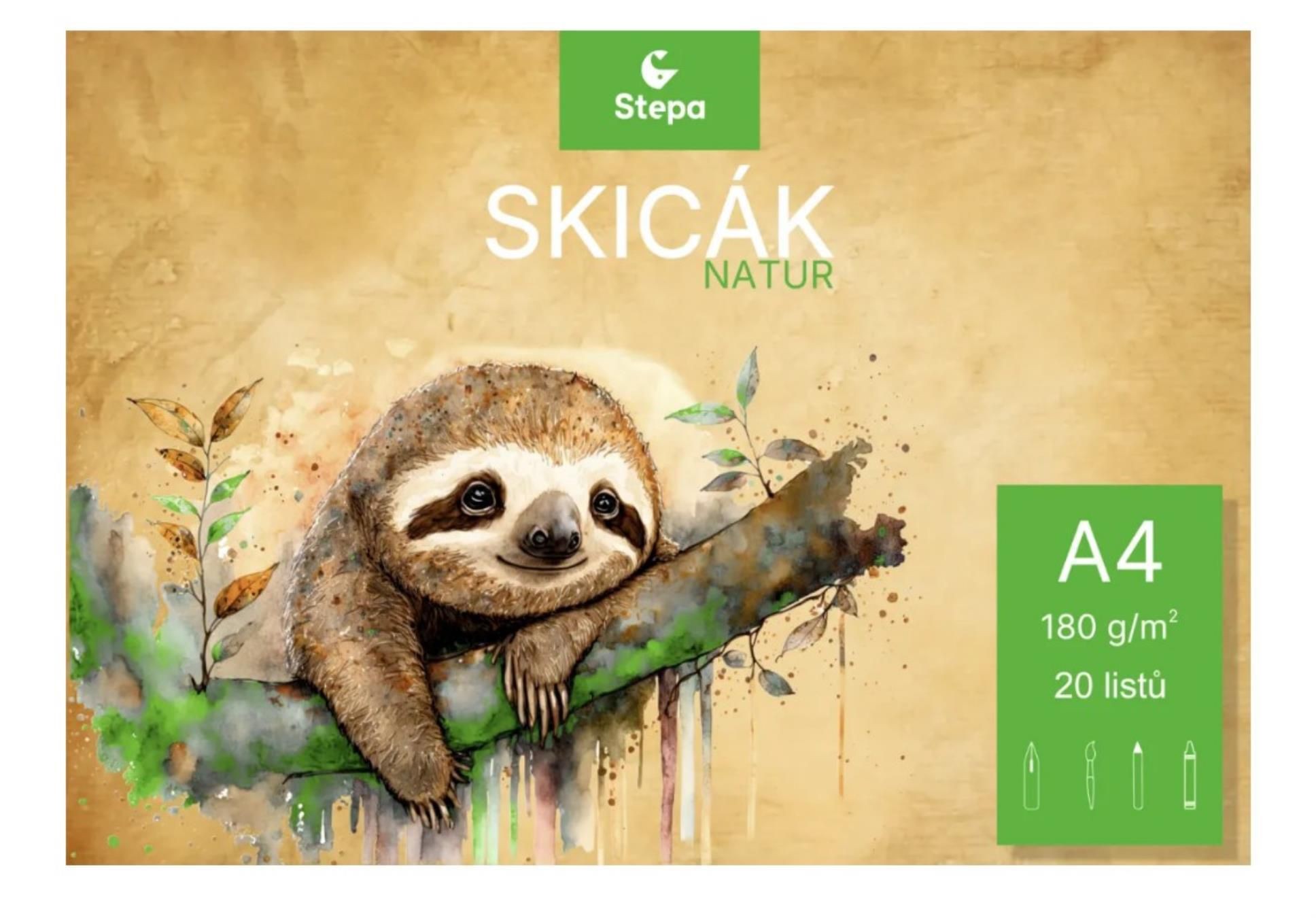 Stepa Skicák A4 - 80g, 20 listů