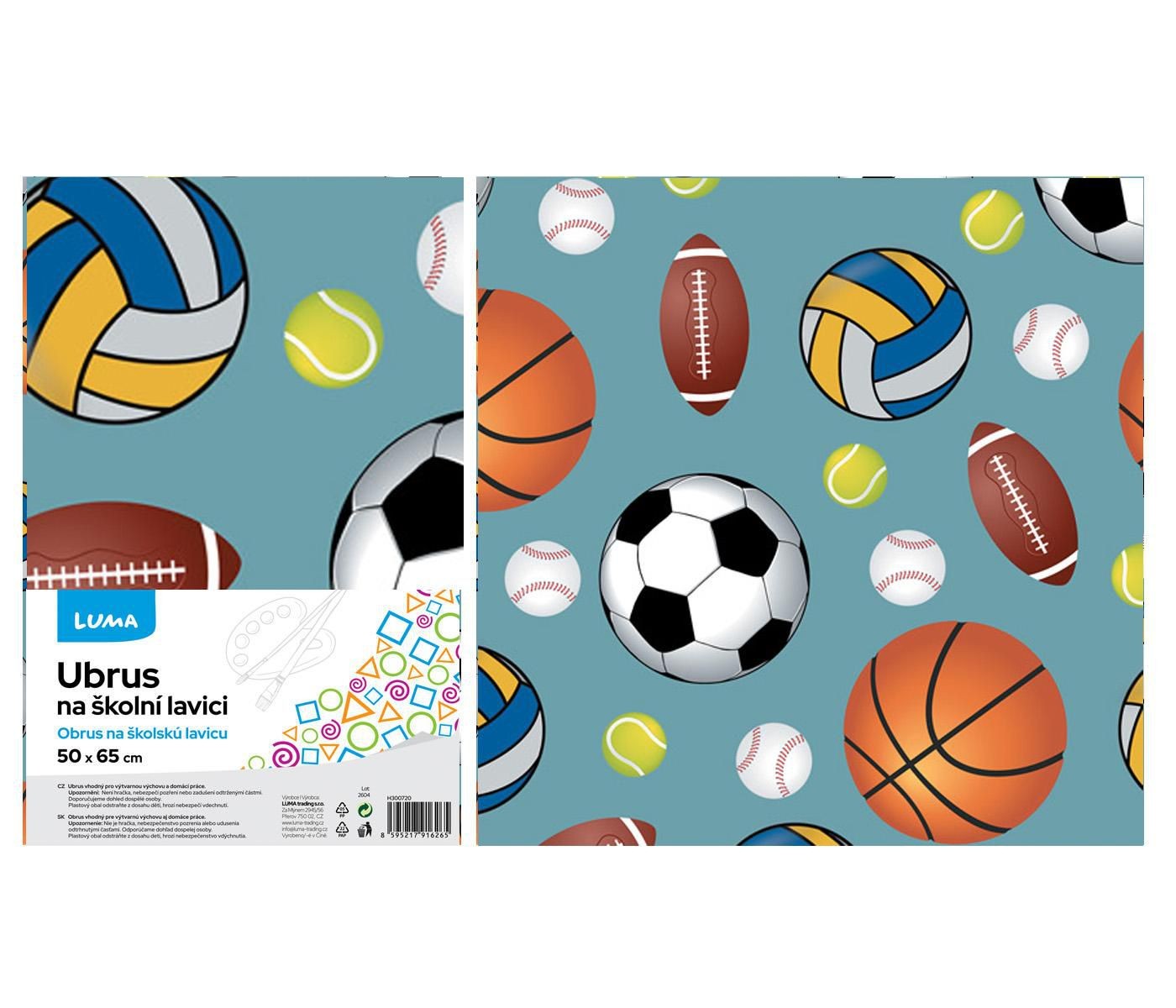 LUMA Ubrus na školní lavici SPORT