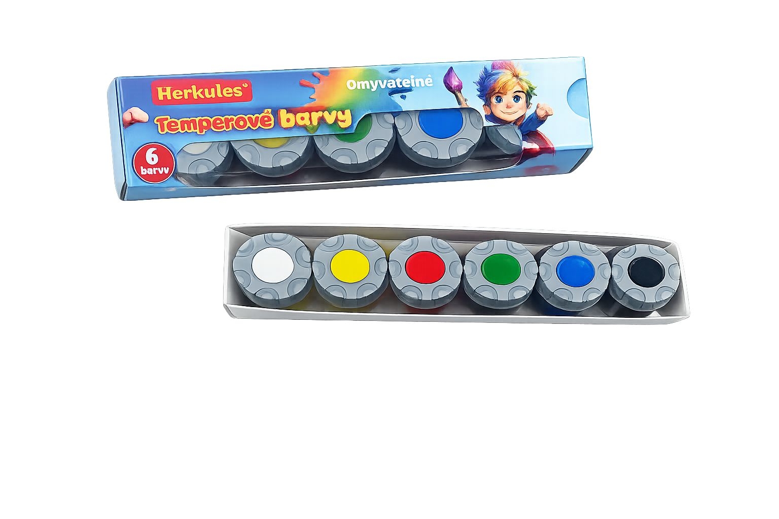 HERKULES Temperové barvy 6x15g