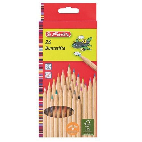 Herlitz Pastelky přírodní,HE,24ks