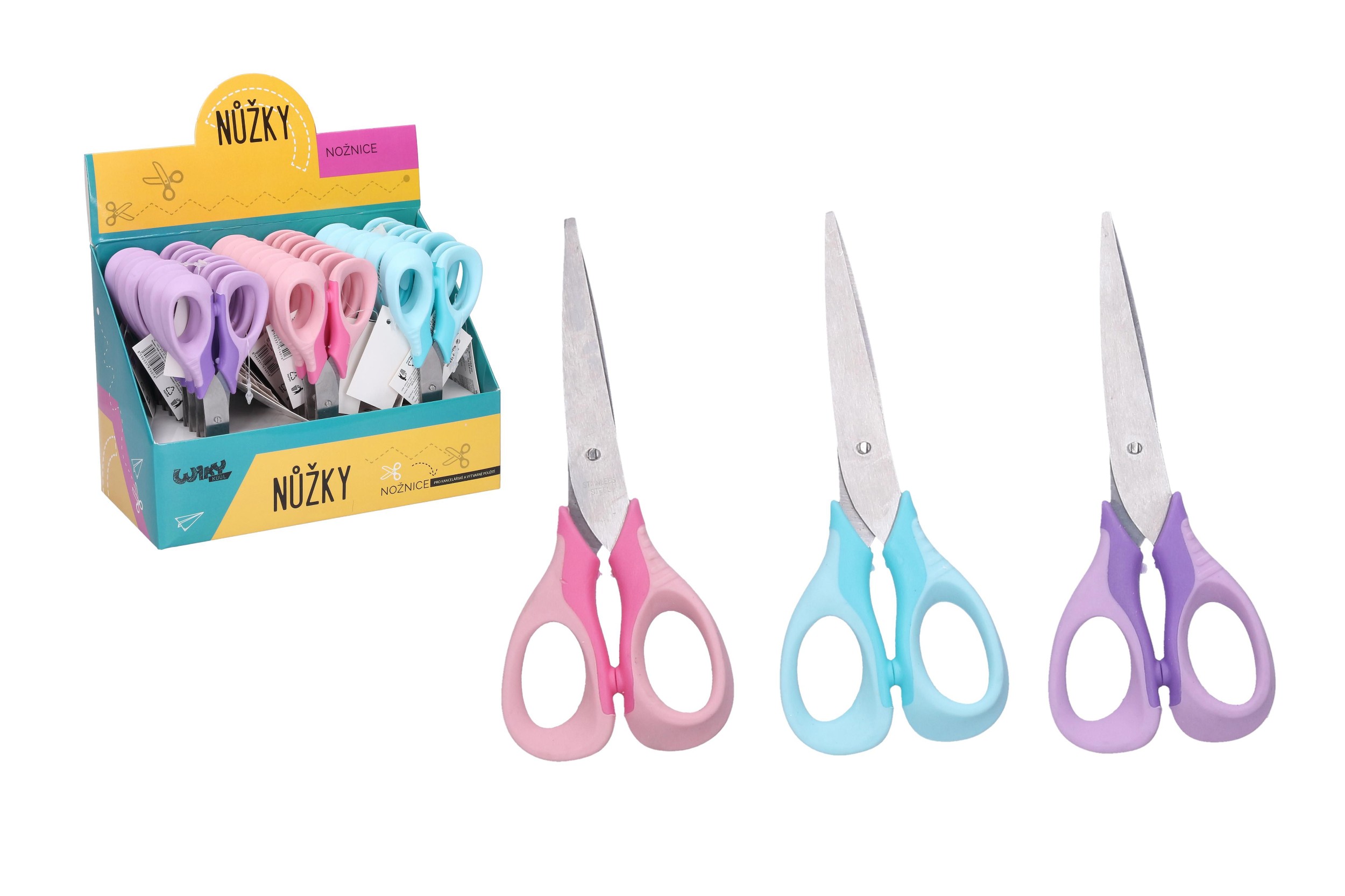 Wiky Nůžky barevné 13,8 cm, různé barvy