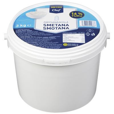 METRO Chef Smetana zakysaná 16% chlaz. 3 kg