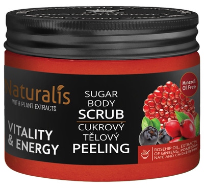 Naturalis Cukrový tělový peeling - Vitality & Energy
