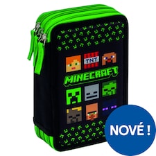 Minecraft Jumbo třípatrový penál s výbavou