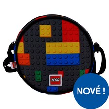 Lego Colorful Bricks kulatá taška přes rameno 1,2 l 16 x 16 x 6,35 cm