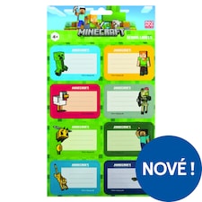 Minecraft Samolepky na sešity 24 ks